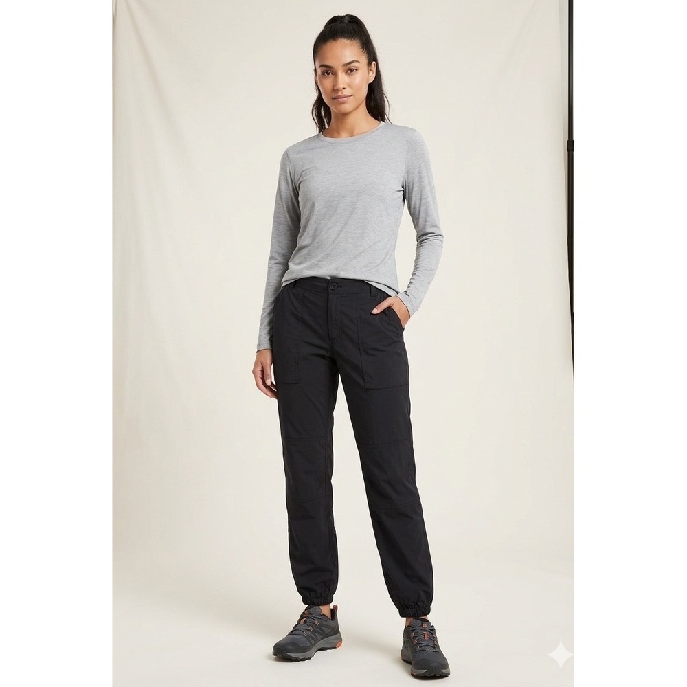 REI Co-op Savanna Trails Pants Black Hiking Joggers Womens Size 10 148442 S20